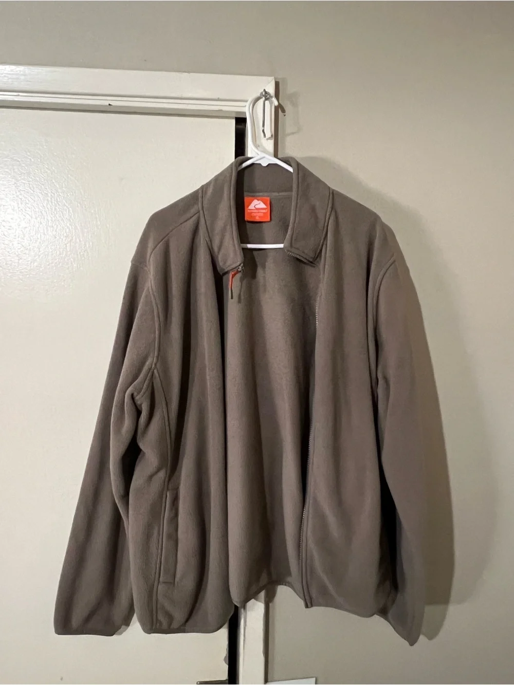 Ozark Trail Men’s Taupe Brown Lightweight Fleece Jacket